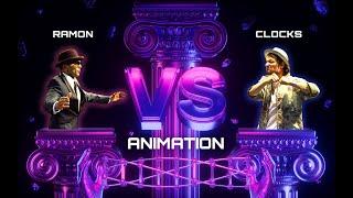 Ramon vs Clocks 1/4 animation dance battle on Back to the future battle 2024