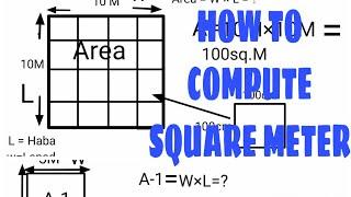 Paano mag sukat ng lupa o square meter / How to Compute land square meter | Kuya Elai