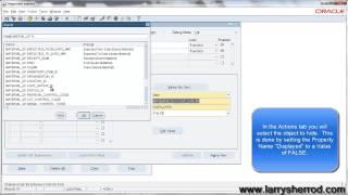 SYS Form Personalization, Hiding a Field on a Form, Oracle Applications Training