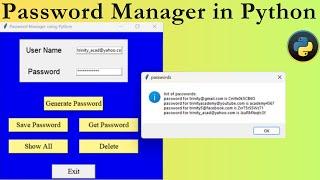 Creating a Password Manager in Python