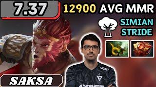 7.37 - Saksa MONKEY KING Soft Support Gameplay 20 ASSISTS - Dota 2 Full Match Gameplay