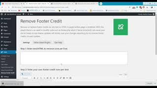 How to Remove WordPress Footer Credit Using Plugins