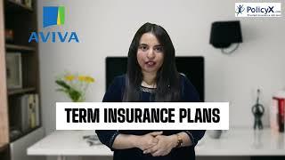 Term Insurance Plans of Aviva Life Insurance - PolicyX.com