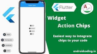 Flutter : Action chips widgets | chips, filter | flutter coding