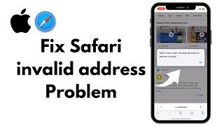Fixed: Safari cannot open the page because the address is invalid