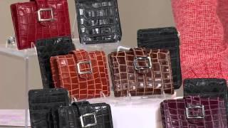 ID Stronghold Set of 2 Croco Leather Mini Wallets w/ RFID Protection with Dan Hughes