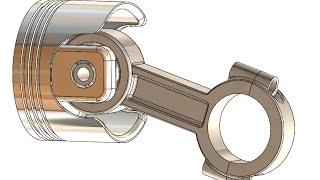 SolidWorks Tutorial #202: Piston  (ver. 2)