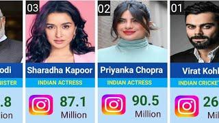 Most 50 Instgram Account In India 2024 || Most 50 Instgram followers In India Celebrities