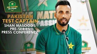 Pakistan Test Captain Shan Masood's Pre-Series Press Conference at National Bank Stadium, Karachi