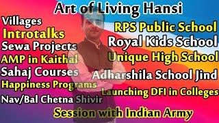 Sessions taken at Different Places | Art of Living Hansi | Sessions by Gourav Miglani