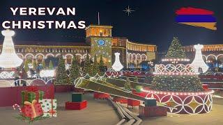 Christmas Mood in Yerevan, Armenia - 2024 Christmas Walking Tour