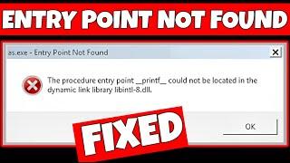 How To Fix Entry Point Not Found - The Procedure Entry Point Could Not Be Located The Dynamic Link