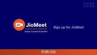 How to Sign up on JioMeet App with an iOS Device