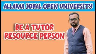 AIOU Tutorship and Resource Person Job Details | Aasim | Teaching Zone