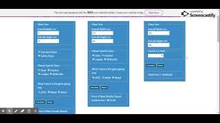 Wix custom price quote calculator