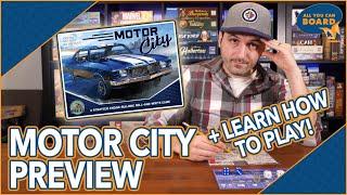 Motor City | Kickstarter Preview + Tutorial | Loaded Roll & Write #3