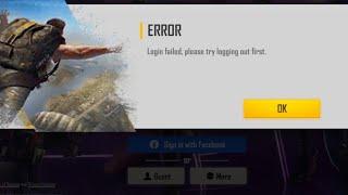 Fix login failed please try logging out first free fire facebook account 2022 free fire login error