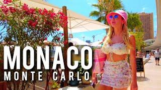 Monte Carlo  Monaco Summer 2023 Walking Tour 4K #billionaires #monaco  #montecarlo