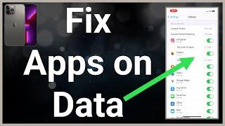 How To Fix Some Apps Not Working On Mobile Data