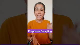 Purposive Sampling | Non-Probability Sampling | Research Methodology #shorts #shortsvideo  #short