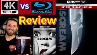 Scream 4K UltraHD Blu Ray Review 25th Anniversary SteelBook 4K vs BluRay Image Comparison & Unboxing