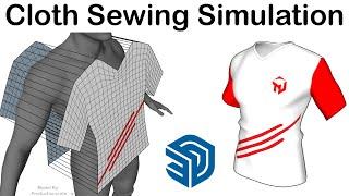 Cloth Sewing Simulation in SketchUp