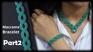 Easy and Cute Macrame Jewelry Set | Macrame  Tutorial | DIY Macrame  Bracelet