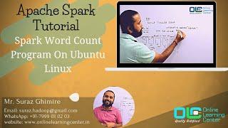 Apache Spark Tutorial | Wordcount Using Spark On Ubuntu | Word Count @OnlineLearningCenterIndia