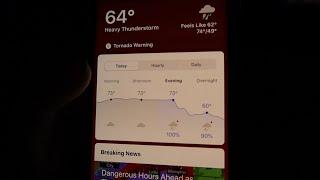 (Part 2) First ️ Storm Threat of the Year: Late Night Tornado Warning and Severe Weather