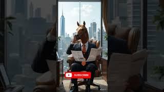 Horse in office #shorts#animated shorts