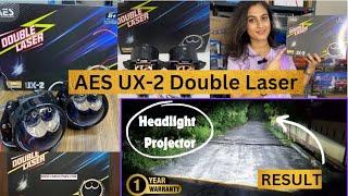 AES UX-2 70W Double Laser Headlight Projector Lens  I am sure make you amazed II #biledprojector