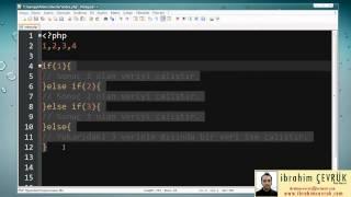 Php Dersleri 9 - Koşul Belirtme İfadeleri | if | else if | else | 1