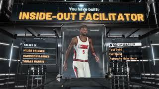 NBA 2K22 PF Inside-Out Facilitator Epic 1st 25 HOF Shooting Badges Cur Gen Build with Next Gen Skill