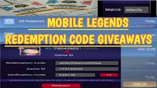 PAANO I'REDEEM ANG FREE MOBILE LEGENDS REDEMPTION CODE GIVEWAYS