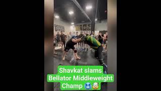 Shavkat Rakhmonov slams Bellator Welterweight Champion Jason Jackson
