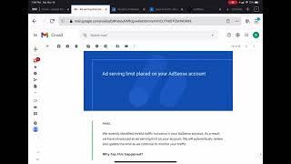 How to fix: Ad serving limit placed on your AdSense account!
