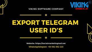 Export Telegram User ID’s and Send SMS to Group - Viking Telegram Tool Tutorial