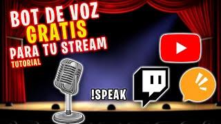 COMO PONER DE VOZ EN TU STREAM GRATIS VOICE CHAT SPEECHCHAT | STREAM TUTORIALES #1