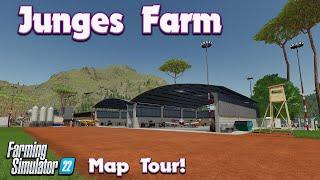 ‘NEW’ MOD MAP “JUNGES FARM” TOUR! ON Farming Simulator 22 (Review) PS5.