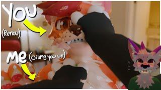 [Furry ASMR] Furry boyfriend gives you an oily massage | Oily sounds | Kissing | Some talking