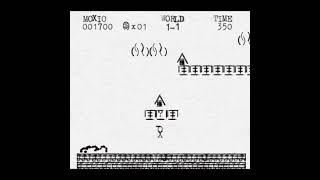 Super Mario Bros. 1-1 remade with a typewriter (Super Moxio Bros.)