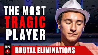 TOP 5 MOST BRUTAL ELIMINATIONS THAT WILL MAKE YOU SICK  ️  PokerStars