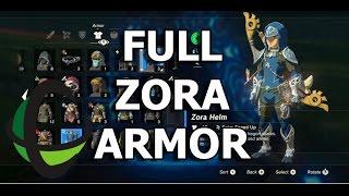 How To Get FULL Zora Armor - Legend Of Zelda Breath of the Wild