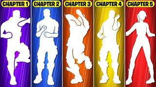 Top 10 Fortnite Dances from Each Chapter! (Scenario, Popular Vide, Rollie, Steady, Orange Justice)