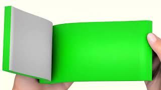 FLIPBOOK 3D 4.0 Green Screen Video With 200 Pages