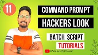 Command Prompt Batch Script Cool Tricks