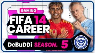  LIVE STREAM FIFA 14!! Portsmouth Career Mode Season 5 - FIFA 14 Mod 23/24 (No Commentary)