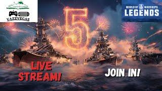 Back 2 Skool & Grinding Win Bonuses Live Stream | World of Warships: Legends PS5 Xbox Series S/X