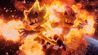 Super Sonic & Super Shadow moments - Sonic Movie 3 HD clips