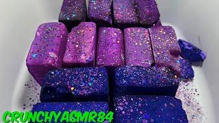 13 Soft Dyed Purple BSN Chalk Blocks | Oddly Satisfying | ASMR | Sleep Aid